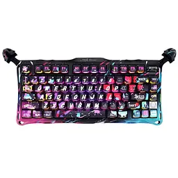Клавіатура GravaStar Mercury V75 Pro 80keys Magnetic Jade Gaming 8K USB-A RGB Neon Graffiti (GSV75PRO_U_CG_BLK)