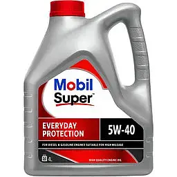 Олива моторна Mobil Super Everyday Protection 5W-40, 4 л
