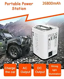 Портативна електростанція Jump starter P01 Power station зовнішній акумулятор - мініатюра 7
