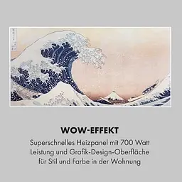 Інфрачервоний обігрівач Klarstein Wonderwall Air Art Smart 700Вт (10035130) - мініатюра 4