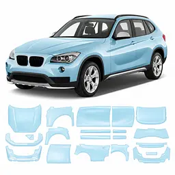 Антигравійна захисна бронеплівка за лекалами для BMW X1 E84 2009-2015 - повний кузов