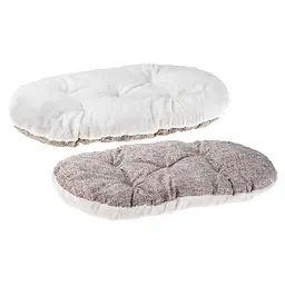 Лежак для собак і котів Ferplast Dandy F 55 зі штучним хутром коричневий 55×41×15 см 82942098 - мініатюра 2