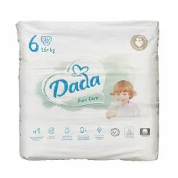 Підгузники Dada Pure Care 6 (16+ кг) 26 шт