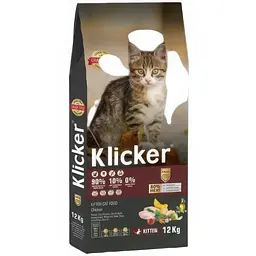 Сухий корм Klicker Холістик беззерновий для кошенят з Куркою 12 кг