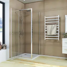 Душова кабіна без піддону Koer SR SC05-90x90x195-TR-01 прозоре скло Easy Clean 6 мм, хром KR5363, Універсальна, прозорий, хром - мініатюра 3