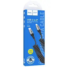Дата кабель Hoco X121 Nuevo Type-C to Lightning 27W 1.5 м Black - мініатюра 2
