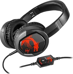 Навушники ігрові MSI Immerse GH30 Black/Red з мікрофоном - мініатюра 5