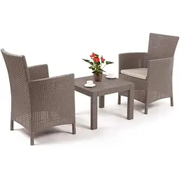 Комплект садових меблів Allibert Keter Rosario balcony set капучіно - пісок - мініатюра 2