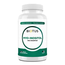 Міо-інозитол, Myo-Inositol, 120 капсул Biotus vit0001354