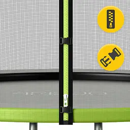 Батут із зовнішньою сіткою 4FIZJO Classic 12FT 374 см Black/Green (P-5907739312914) - мініатюра 8