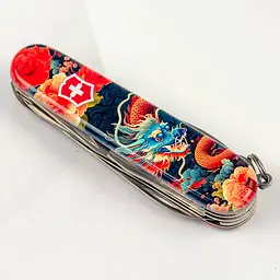 Ніж Victorinox Huntsman Zodiac 91мм 15функ Китайський дракон - мініатюра 2