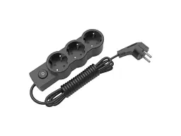 Мережевий фільтр-подовжувач Electrum 3 м Black (C-ES-1545)