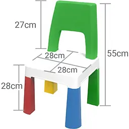 Дитячий стільчик Poppet Color Green (PP-003G) - мініатюра 4