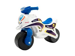 Мотоцикл-толокар Doloni Toys Поліція з музичним кермом білий