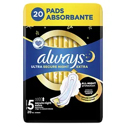 Гігієнічні прокладки Always Ultra Secure Night Extra (Розмір 5) 20 шт. - мініатюра 2