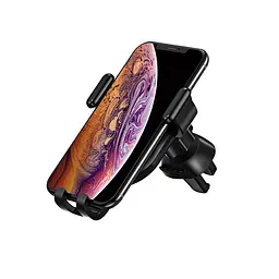 Автотримач для телефону зажим під вагою BOROFONE BH11 Аіг outlet gravity Black - мініатюра 3