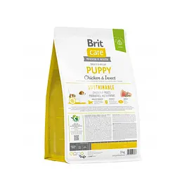 Сухий корм Brit Care Dog Sustainable Puppy для цуценят, з куркою та комахами, 3 кг - мініатюра 3