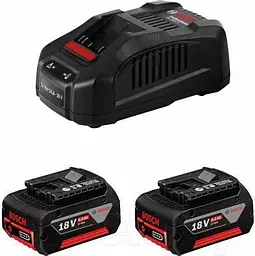 Набір акумулятора та зарядного пристрою Professional GBA 2х18В Bosch hoz0014329 - мініатюра 2