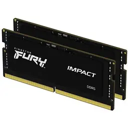 Модуль пам'яті для ноутбука SoDIMM DDR5 64GB (2x32GB) 4800 MHz FURY Impact Kingston Fury (ex.HyperX) (KF548S38IBK2-64) - мініатюра 4