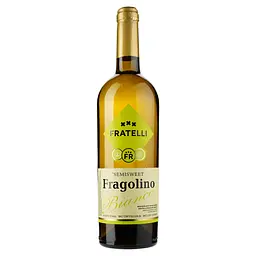 Вино Fratelli Fragolino Bianco, біле, напівсолодке, 0,75 л