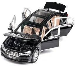 Колекційна металева модель автомобіля АвтоЕксперт BMW 760Li з інерцією, світлом та звуком 1:24 - мініатюра 6