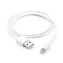 Дата кабель USB 2.0 AM to Lightning PVC 1m white Vinga (VCPDCL1W) - мініатюра 3