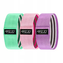 Резинка для фітнесу та спорту 4FIZJO із тканини Hip Band 3 шт 4FJ0296 (P-5907739312983) - мініатюра 3