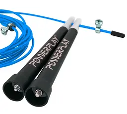 Скакалка швидкісна PowerPlay 4202 Ultra Speed Rope Синя 2,9 м (PP_4202_Blue) - мініатюра 2