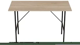 Стіл письмовий Line Тайм Ferrum-decor 750x1200x600 Чорний метал ДСП Дуб Сонома 16 мм (FRD-104888) - мініатюра 4