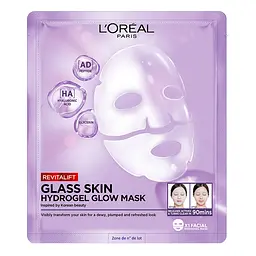 Гідрогелева маска L'Oreal Paris Glass Skin для надання сяяння шкірі обличчя 25 г