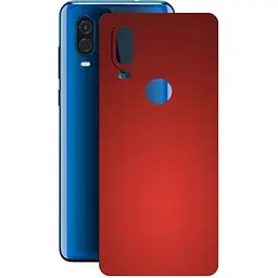 Защитная пленка StatusSKIN для Motorola One Vision Корпус Винил красная матовая