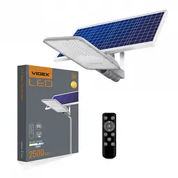 LED вуличний ліхтар автономний VIDEX 30W 5000K