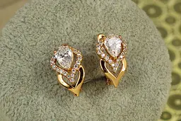Сережки Xuping Jewelry Перина 1,6 см золотисті