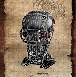 Конструктор череп MJI Skeleton механічний від для дітей та дорослих 1099 деталей - мініатюра 8