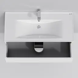 Тумба підвісна AM.PM X - Joy 100 см з умывальником (M85-FHX1002-WC1002WG38) - мініатюра 5