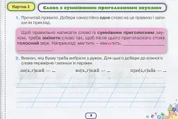 Українська мова 3 клас. Картки-тренажери "Пишу без помилок" - мініатюра 4