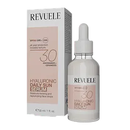 Сироватка для обличчя SPF30 hyaluronic daily sun Revuele 30 мл
