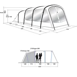 Намет Outwell Parkdale 4PA Green (111180) - мініатюра 2