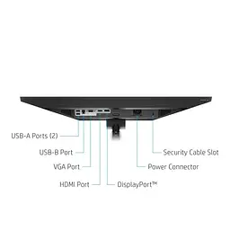 Монітор TFT 23.8" HP E24mv G4, IPS, HDMI, VGA, DP, USB, Cam, HAS, Pivot, колонки, сріблястий (169L0AA) - мініатюра 8