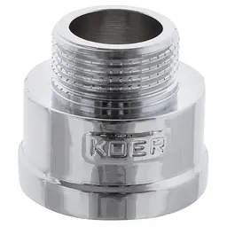 Перехідник (коннектор) Koer 3/4 "х1" (хром) Kf.A0810.Chr KF0136 - мініатюра 2