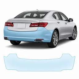 Антигравійна захисна бронеплівка за лекалами для Acura TLX I facelift 2018-2020 - задній бампер