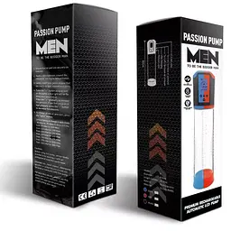Автоматична вакуумна помпа Men Powerup Passion Pump Red LED-табло перезаряджається 8 режимів - мініатюра 5