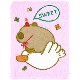 Блокнот А5 ZiBi Capybara 23 Kids Line плюшевий клітинка 80 аркушів (ZB.700044)