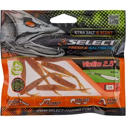 Силікон Select Victim V-Tail 2.5" #128 (7 шт/уп) - мініатюра 2