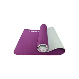 Килимок спортивний Toorx Yoga Professional TPE 183 х 60 х 0,6 см для йоги та фітнесу Burgundi/Perla (MAT-184) - мініатюра 1