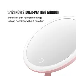 Дзеркало для макіяжу DOCO Pro LED Makeup Mirror Pink (M002) [66274] - мініатюра 3