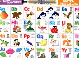 Диво-килимок. Пиши стирай. Абетка. Англійська мова (Оранжевий)5+