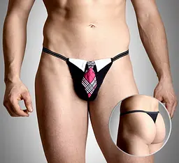 Чоловічі стрінги з краваткою Mens thongs 4491 Soft Line аксесуар для палких і незабутніх SoftLine 5591449110; 89-5591449110 24267 - мініатюра 4