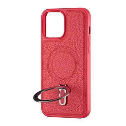 Чохол Jinduka Leather Ringo iPhone 13 Pro Max Red - мініатюра 4