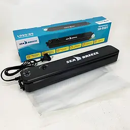 Вакуумний пакувальник для харчових продуктів SeaBreeze SB-0501 домашній автоматичний вакууматор + 10 пакетів у комплекті Чорний 88301 - мініатюра 7